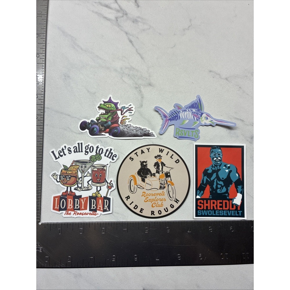 RSVLTS Lot of 5 Stickers (The Roosevelts)